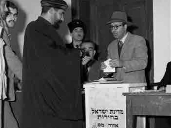 Voting in the first elections