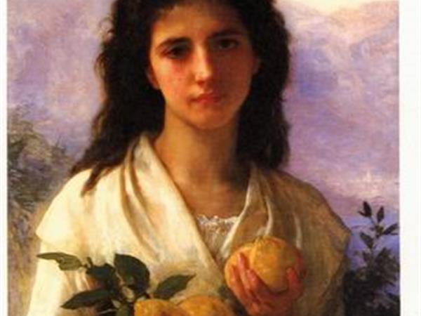 Girl holding lemons, William Adolphe Bouguereau